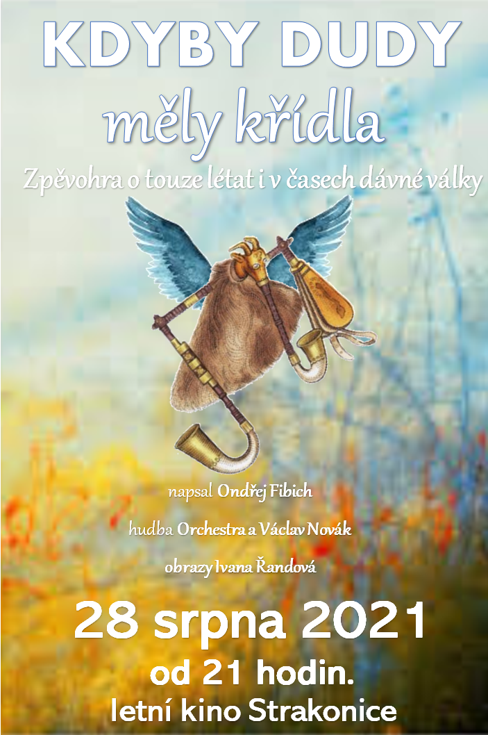 Plakát Kdyby dudy měli křídla 2021 srpen Strakonice